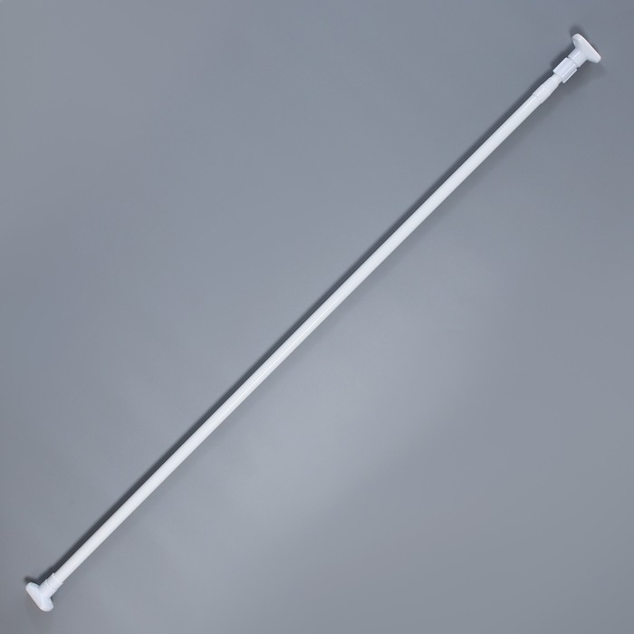 Карниз для ванной Доляна, телескопический, d=3,5 см, 140&ndash;260 см, усиленный, цвет белый