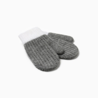 Варежки детские MINAKU, цвет серый, 15 см Варежки детские MINAKU, цвет серый, 15 см