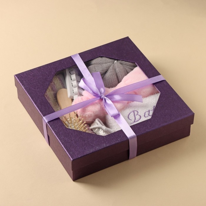 Набор банный, 7 предметов (3 мочалки, повязка на голову, расчёска, разделитель для пальцев, пемза), цвет МИКС Набор банный, 7 предметов (3 мочалки, повязка на голову, расчёска, разделитель для пальцев, пемза), цвет МИКС