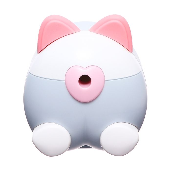 Точилка механическая с контейнером, Ушки серый/белый Точилка механическая с контейнером, Ушки серый/белый