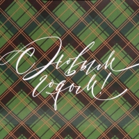 Пакет подарочный новогодний ламинированный квадратный &laquo;New Year&raquo;, 30 х 30 х 12 см, Новый год