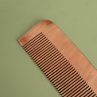 Расчёска - гребень, 16,5 &times; 5 см, цвет &laquo;тёмное дерево&raquo;