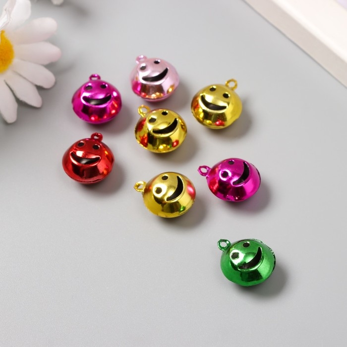 Набор декора для творчества металл Набор декора для творчества металл "Смайл" цветные набор 8 шт