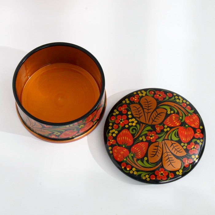 Коробка &laquo;Ягодка&raquo;, большая, 14&times;7 см, хохлома