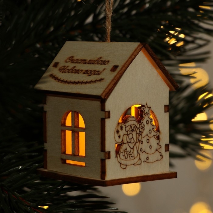 Интерьерное украшение новогоднее «Новый год: Счастливого Нового года», 6 х 4,5 см Интерьерное украшение новогоднее «Новый год: Счастливого Нового года», 6 х 4,5 см