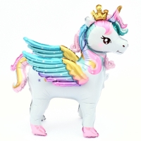 Шар фольгированный 26" «Единорог с крыльями», под воздух Шар фольгированный 26" «Единорог с крыльями», под воздух