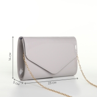 Сумка-клатч на клапане, цвет серый Сумка-клатч на клапане, цвет серый