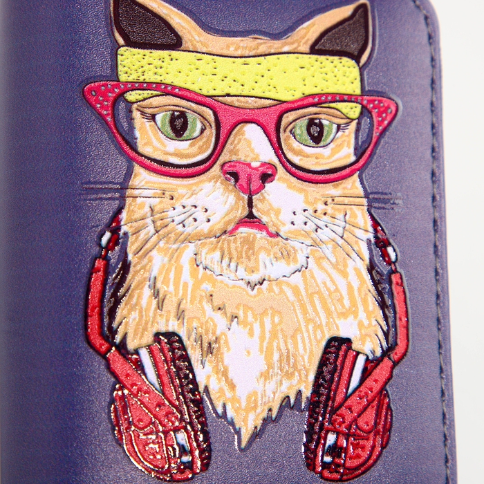 Кошелёк на молнии "Выбражулька", цвет фиолетовый