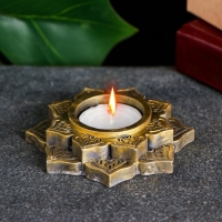 Подсвечник "Восточный мотив" старое золото, 10х2см Подсвечник "Восточный мотив" старое золото, 10х2см