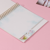 Фотоальбом на спирали 20 листов "Наша любовь" объёмный элемент + 4 вкладки 24х24 см