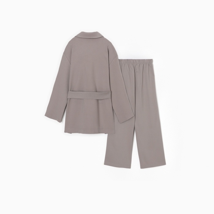 Комплект для девочки (жакет и брюки) MINAKU: PartyDress, цвет серый, рост 140 см Комплект для девочки (жакет и брюки) MINAKU: PartyDress, цвет серый, рост 140 см