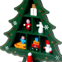 Новогодний сувенир «Ёлка с ячейками под подарки», 14,5 × 19,5 см, зелёная Новогодний сувенир «Ёлка с ячейками под подарки», 14,5 × 19,5 см, зелёная