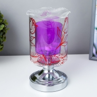 Аромасветильник сенсорный "Бутон" G9 35Вт серебро 10,5х10,5х20 см RISALUX Аромасветильник сенсорный "Бутон" G9 35Вт серебро 10,5х10,5х20 см RISALUX