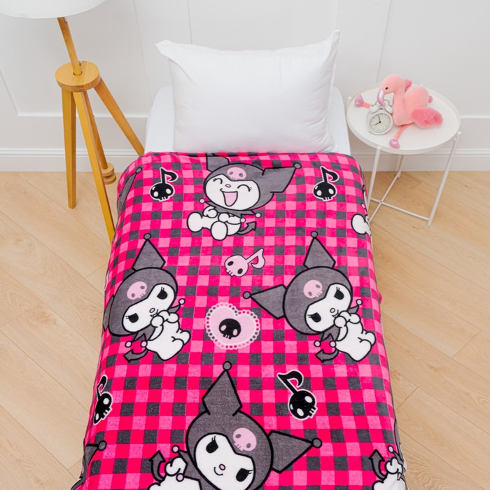 Плед Павлинка FREEDom Куроми 150х200см, розовый, аэрософт 190г/м, пэ100%