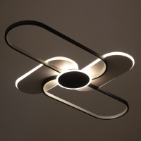 Светильник "Лайн" LED 90Вт 4000К черно-белый 110х67х6 см BayerLux