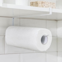 Держатель для бумажных полотенец подвесной Доляна, 26х11×1,2 см, цвет белый Держатель для бумажных полотенец подвесной Доляна, 26х11×1,2 см, цвет белый