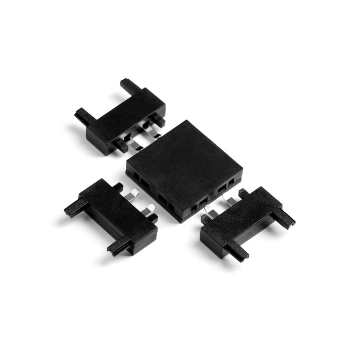 Коннектор ультратонкий т-образный черный 4,6х3,6х0,6 см Коннектор ультратонкий т-образный черный 4,6х3,6х0,6 см