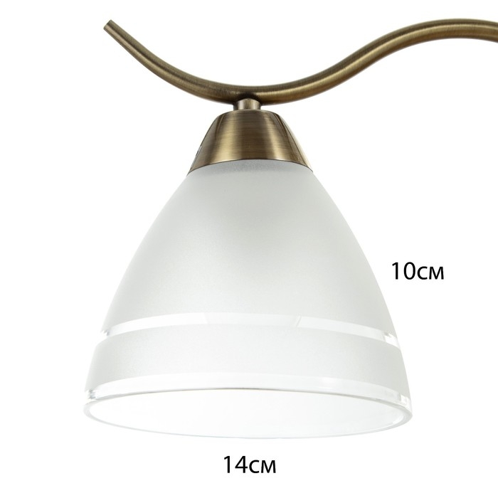 Люстра Люстра "Кобея" 3х40Вт Е27 бронза 53х53х92(52)см