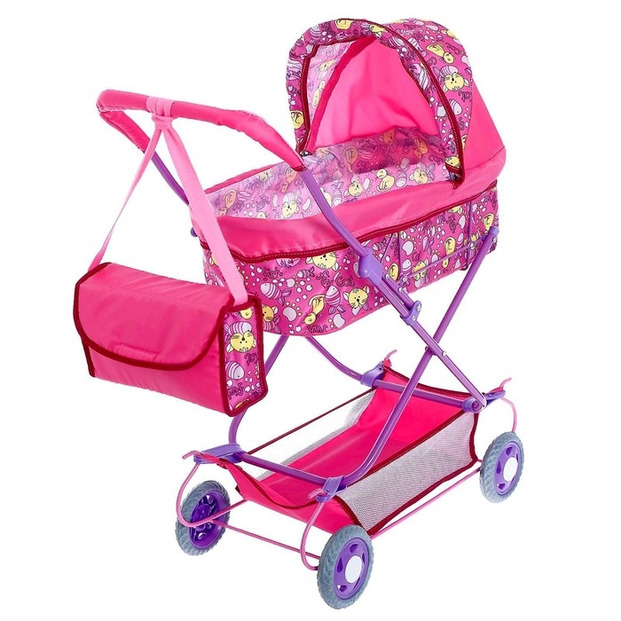 Коляска кукольная № 7, цвета МИКС Коляска кукольная № 7, цвета МИКС