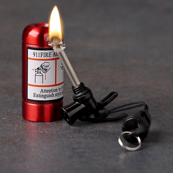 Вечная спичка Вечная спичка "Огнетушитель" туристическая, с кольцом