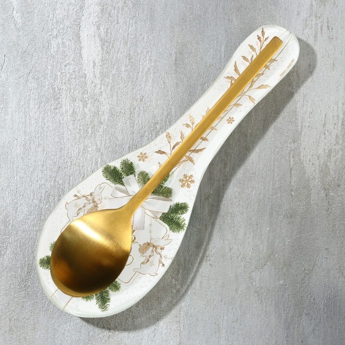 Подарочный набор новогодний &laquo;Верь в чудеса&raquo;: подставка под ложку, лопатка