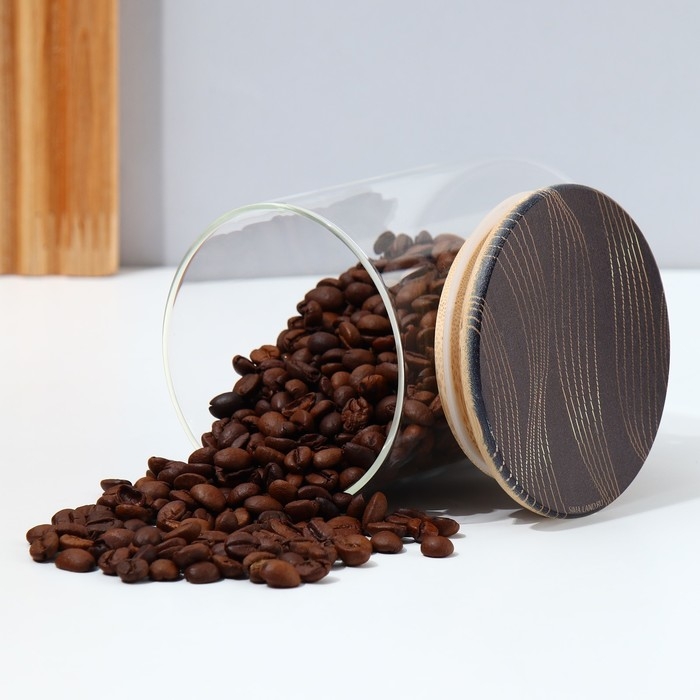 Банка для хранения сыпучих продуктов и круп &laquo;Геометрия&raquo;, 450 мл