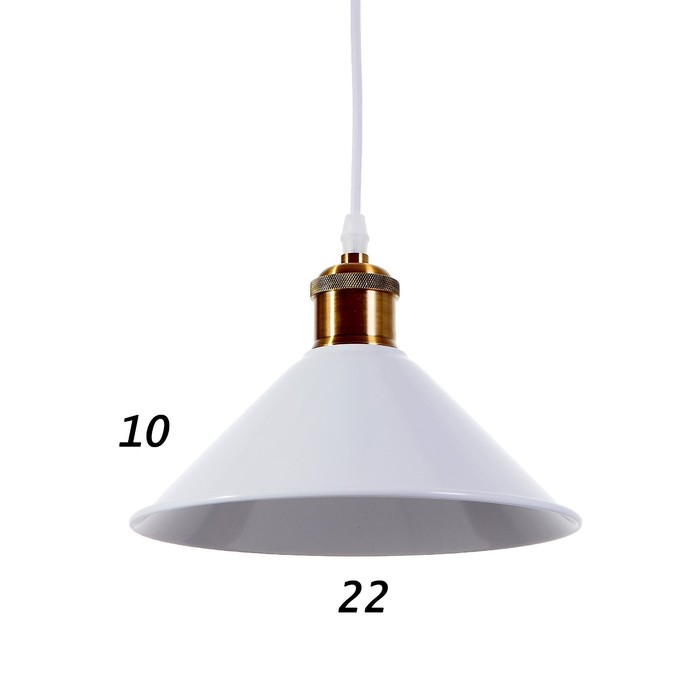 Светильник BayerLux 1244/1WT E27 40Вт белый 22х22х8,5-108 см