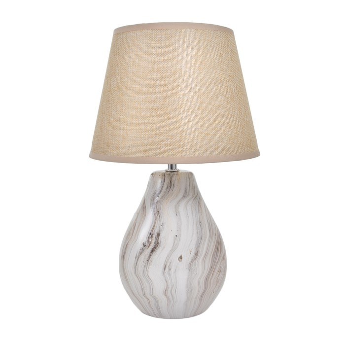 Настольная лампа 32154/1 E14 40Вт бежевый 22х22х38 см RISALUX