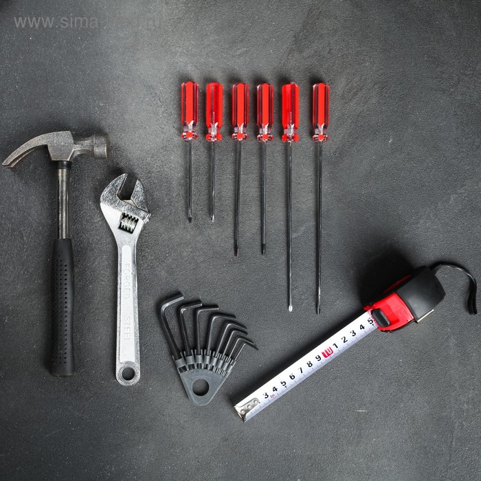 Набор инструментов в фартуке &laquo;Россия&raquo;, подарочная упаковка, 17 предметов