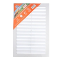 Решетка вентиляционная "КосмоВент" Л200, 200 х 300 мм, с сеткой, неразъемная