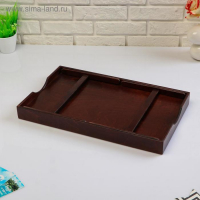 Поднос с ножками для завтрака поднос "Венгера", орех + лак, 50×30 см Поднос с ножками для завтрака поднос "Венгера", орех + лак, 50×30 см