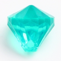 Кристаллы пластиковые декоративные, набор 120 г, размер 1 шт. &mdash; 1 &times; 1,2 см, цвет МИКС