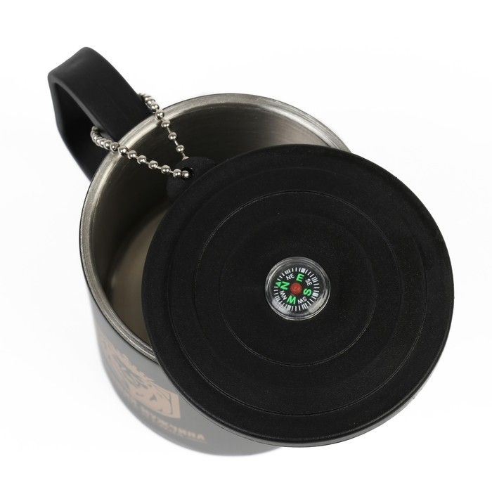 Термокружка, 180 мл, Туризм Термокружка, 180 мл, Туризм "Настоящий мужчина", сохраняет тепло 2 ч, компас