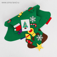 Игра из фетра «Ёлочка», украшения на липучках, размер 95×70 см Игра из фетра «Ёлочка», украшения на липучках, размер 95×70 см