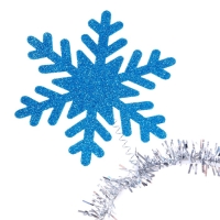 Новый год! Карнавальный ободок &laquo;Снежинка&raquo;, цвет голубой