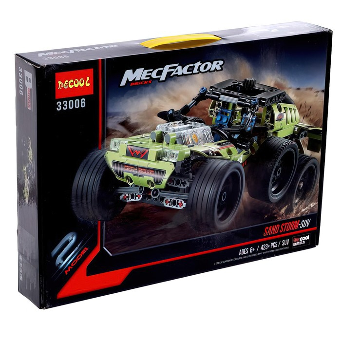 Конструктор Техника «Двухосный джип», 423 детали Конструктор Техника «Двухосный джип», 423 детали