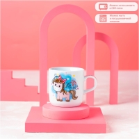 Набор детской посуды из керамики Доляна «Маленькая лошадка», 3 предмета: кружка 230 мл, миска 400 мл, тарелка d=18 см, цвет белый Набор детской посуды из керамики Доляна «Маленькая лошадка», 3 предмета: кружка 230 мл, миска 400 мл, тарелка d=18 см, цвет белый