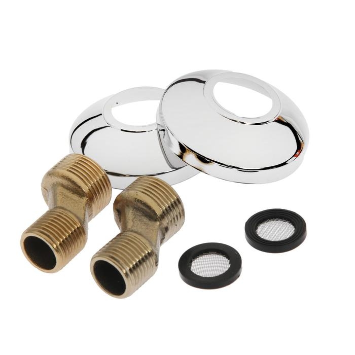 Cмеситель для ванны Accoona A7378, двухвентильный, латунь, хром Cмеситель для ванны Accoona A7378, двухвентильный, латунь, хром