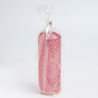 Свеча из вощины, 4,5х4,5х12,5 см, фуксия металлик