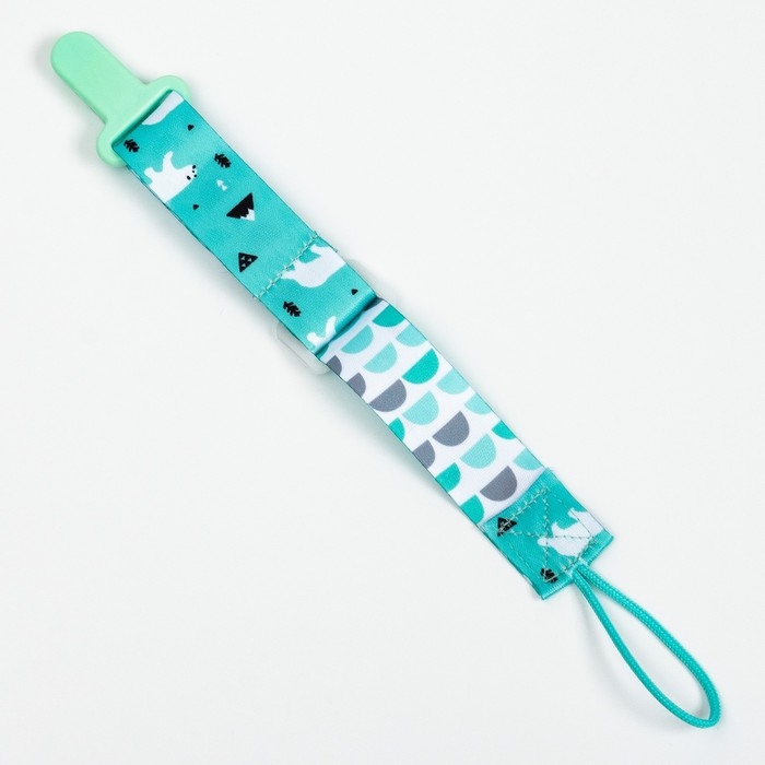 Держатель для соски - пустышки «Медведи», на ленте Держатель для соски - пустышки «Медведи», на ленте