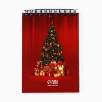 Подарочный набор новогодний блокнот А6, 40 л и фигурная свеча &laquo;Счастья в Новом году!&raquo;