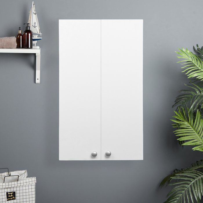 Шкаф навесной для ванной комнаты, две полки, 48 х 24 х 80 см Шкаф навесной для ванной комнаты, две полки, 48 х 24 х 80 см