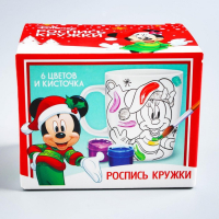 Кружка под роспись, 250 мл "Новый год!", Микки Маус и его друзья Кружка под роспись, 250 мл "Новый год!", Микки Маус и его друзья