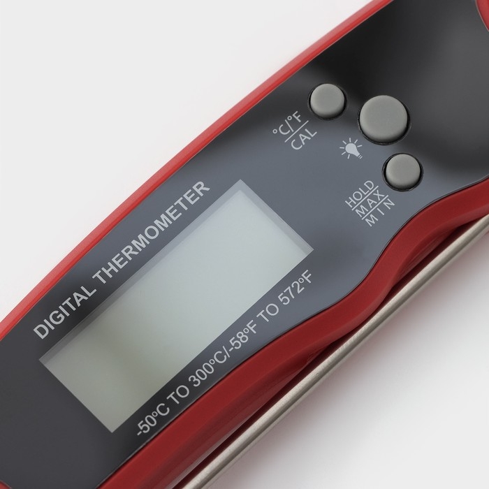 Термометр для пищи электронный на батарейках, с магнитом и открывалкой, 16&times;3,7&times;2 см