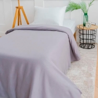 Плед IDEASON &laquo;Серый&raquo;, 150х200см, флис 135 гр/м, полиэстер