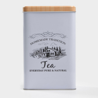 Банка для чая «Дом и поле», 19×12×8 см, цвет белый Банка для чая «Дом и поле», 19×12×8 см, цвет белый