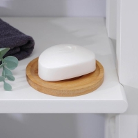 Мыльница бамбуковая, 0,9&times;9,5&times;9,5 см