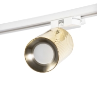 Светильник трековый "Алисер" GU10 220В золото 7,5х7,5х20 см Светильник трековый "Алисер" GU10 220В золото 7,5х7,5х20 см