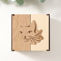 Шкатулка комбинированная "Кошка" 10,5х10х7 см Шкатулка комбинированная "Кошка" 10,5х10х7 см