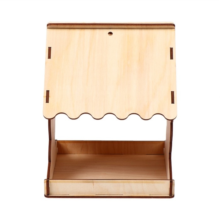 Деревянная кормушка-конструктор для птиц &laquo;Заяц с морковкой&raquo;, 14 &times; 14.5 &times; 18 см, Greengo